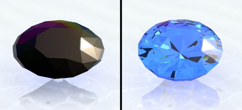 The stone gets its material