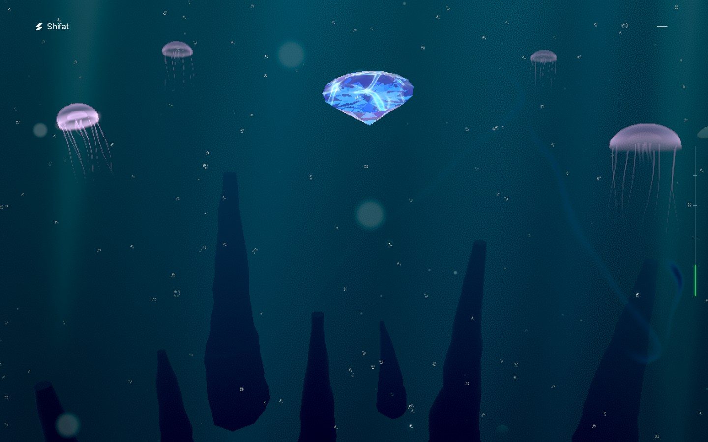Under the surface (1440 px): the same front-facing camera, now in the deep.
